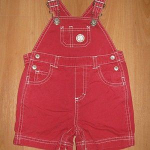 Gymboree Baby Overalls Infant 3/6M  3 to 6 Months Red